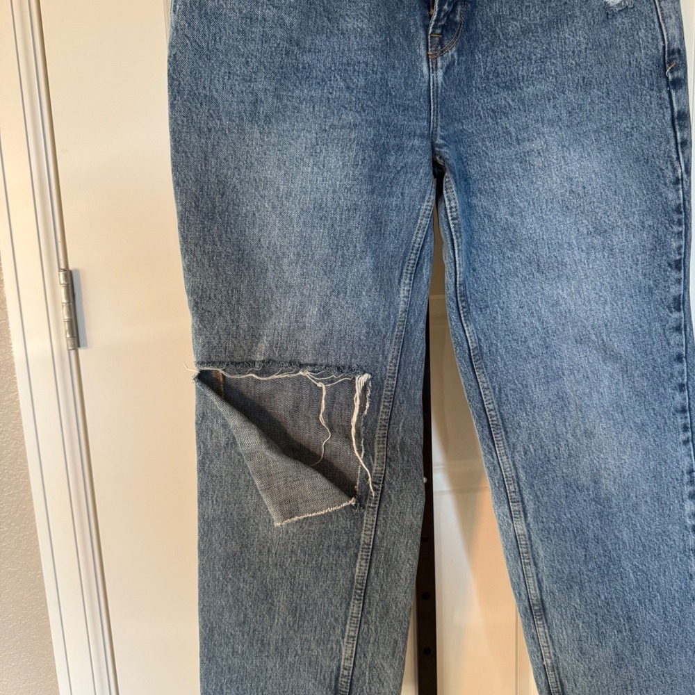 Good American '90s Duster Straight Leg Jeans Womens Size 4/27 Blue950 - Picture 5 of 11